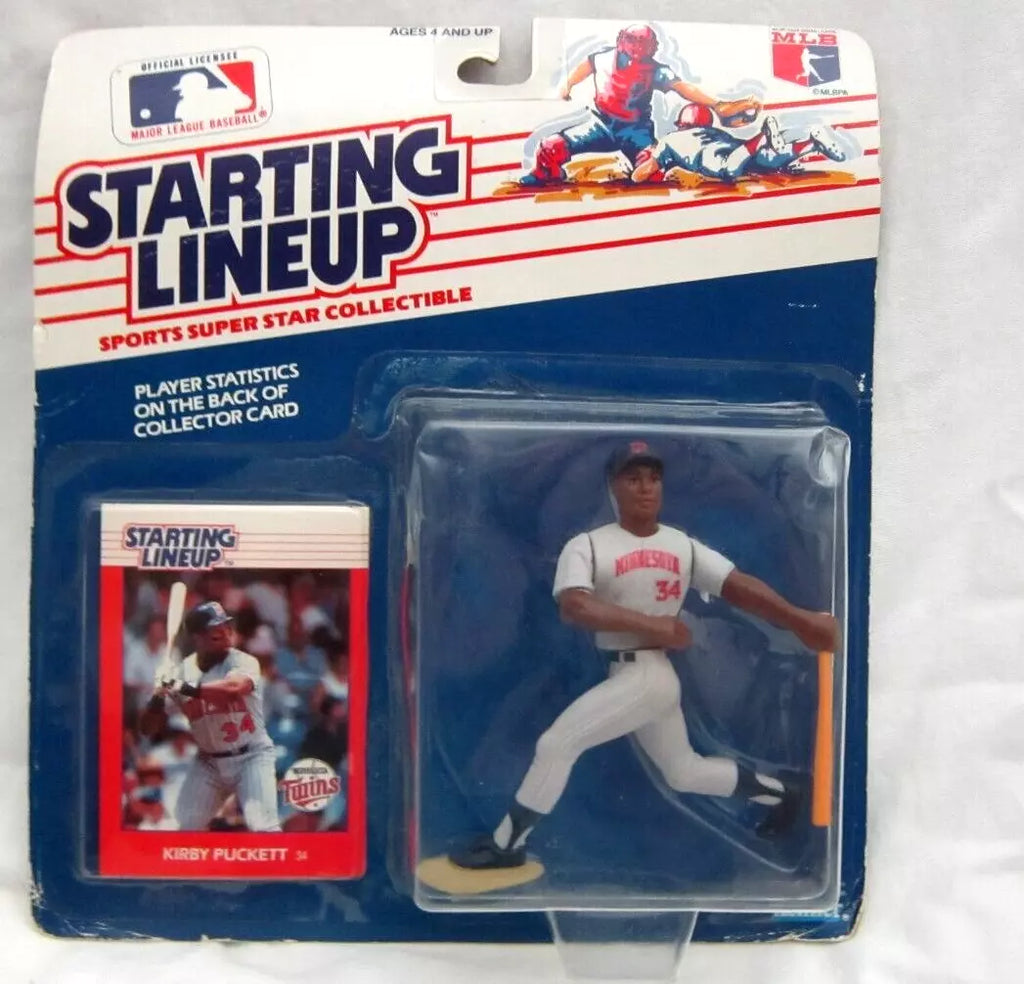 KIRBY PUCKETT 1988 STARTING LINE-UP SLU GRAY JERSEY ROOKIE FIGURE!TWINS OF RC--A