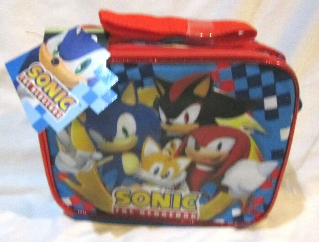 SONIC THE HEDGEHOG AND FRIENDS 9.5" INSULATED LUNCHBOX LUNCH BAG-NEW!RARE!!!A
