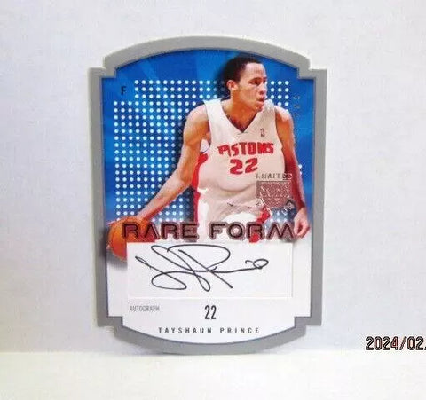 Tayshaun Prince 2003-04 Skybox Limited Edition Rare Form Auto#43/50!Pistons F--A