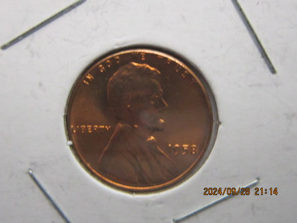 1958 wheat penny no mint mark L In LIBERTY Error On Outer Rim Unofficial but given a MS67 possible grade. Rare-v3