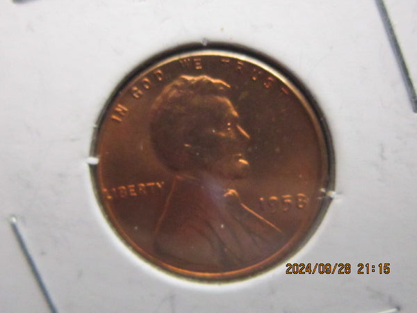 1958 wheat penny no mint mark L In LIBERTY Error On Outer Rim Unofficial but given a MS67 possible grade. Rare-v4