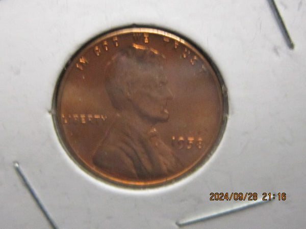 1958 wheat penny no mint mark L In LIBERTY Error On Outer Rim Unofficial but given a MS66 or better possible grade. Rare-v2