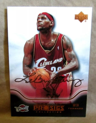 LeBron James 2004-2005 Upper Deck Pro Signs Facsimile Auto!Cavaliers G GOAT HOF