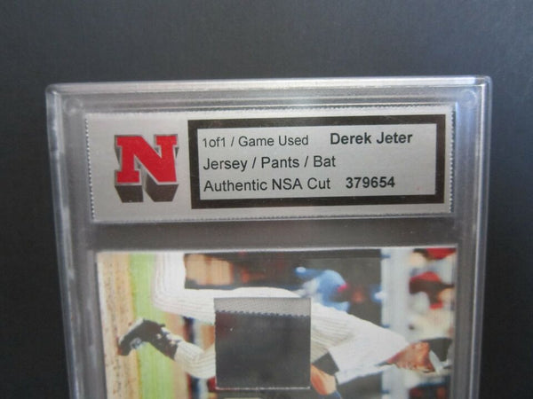 Derek Jeter 2003 NSA GU 5 Clr Jersey/Pants/Bat Patch#1/1!Yankees CF/SS GOAT HOF