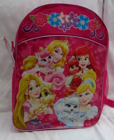 DISNEY PRINCESSES 16" BACKPACK WITH 2 MAIN COMPARTMENTS-NEW!