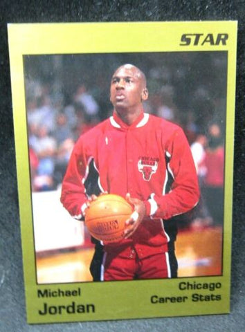 MICHAEL JORDAN 1991 STAR CO. GOLD VARIANT PARALLEL#1/1000 CARD#1!BULLS GOAT HOF