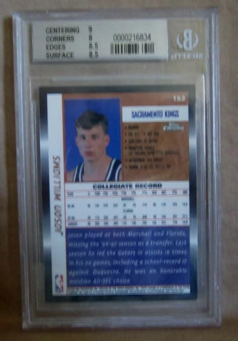 JASON WILLIAMS RC 1998-99 TOPPS CHROME ROOKIE CARD#153 BGS8.5!KINGS G RC GOAT