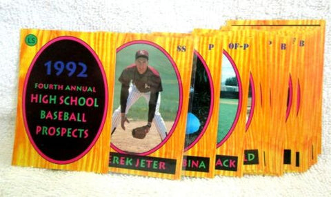 1992 LITTLE SUN CENTRAL HIGH SCHOOL SET OF 30-DEREK JETER#2 RC HOF GOAT