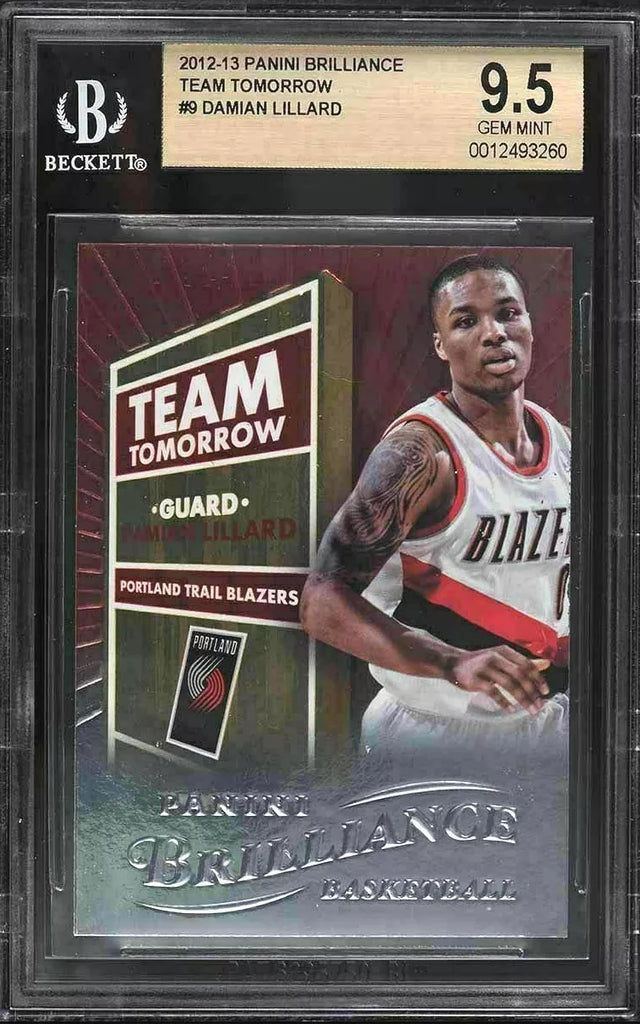Damian Lillard RC 2012-13 Panini Brilliance TT Rookie BGS9.5!TrailBlazers G GOAT
