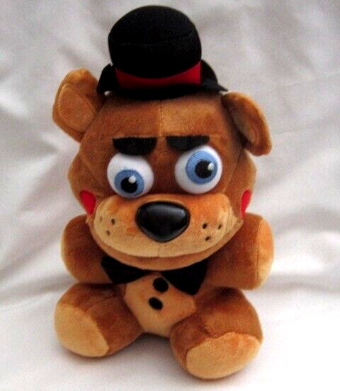 Unisex Five Nights at Freddy's FNAF 10" Fazbear with Red Cheeks Plush in FNAF Box-New