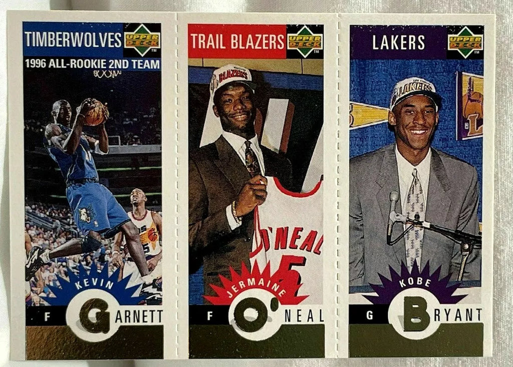Kobe Bryant RC/O'Neal/Garnett 96-97 UD Collectors Choice Mini GOLD Rookie MAMBA