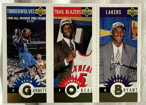 Kobe Bryant RC/O'Neal/Garnett 96-97 UD Collectors Choice Mini GOLD Rookie MAMBA