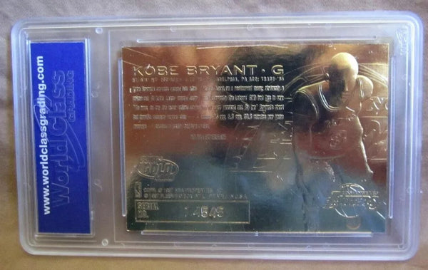 Kobe Bryant RC 1996 Fleer 23Kt Gold Purple Auto Rookie#14545/15000 WCCG10!LAKERS