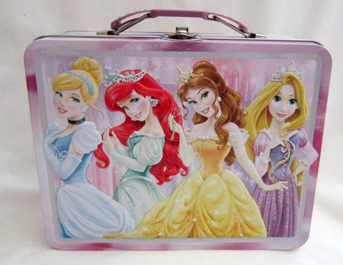 Disney Princess Princesses 7.5" collectible Tin Lunch Box Lunchbox-Brand New!