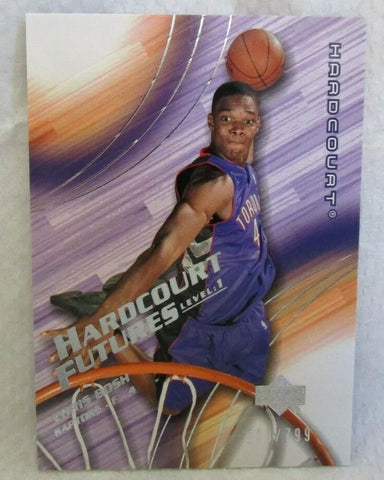 Chris Bosh RC 2003-04 Upper Deck Hardwood Rookie#010/799 Card!Raptors F RC GOAT