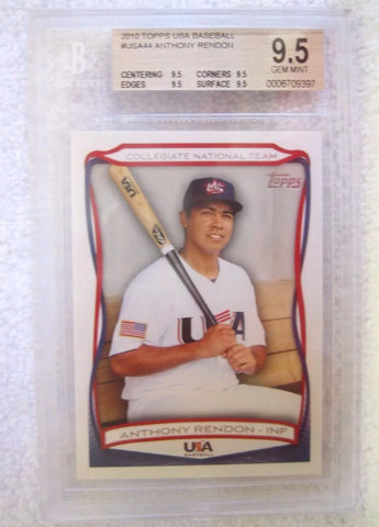 Anthony Rendon RC 2010 Topps USA Baseball Rookie GEM MINT BGS 9.5-Nationals RC