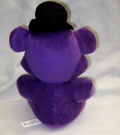 Five Nights at Freddy's FNAF 10" Purple Fazbear with Black Hat&Bowtie Plush-New!