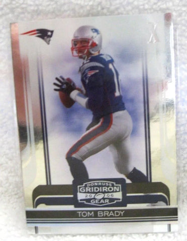 TOM BRADY 2006 DONRUSS GRIDIRON GEAR X PARALLEL FOIL#145/250!PATRIOTS QB GOAT