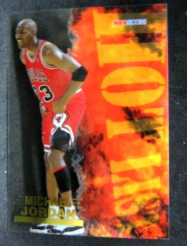 Michael Jordan 1996-97 Hoops Hot List Clear Acetate Card#8!Bulls G GOAT HOF-A