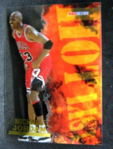 Michael Jordan 1996-97 Hoops Hot List Clear Acetate Card#8!Bulls G GOAT HOF-A