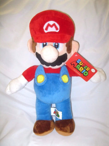 Nintendo Super Mario Brothers Mario 14" Plush Toy-Super Mario Brothers Plush-NEW!A