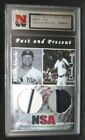 Mickey Mantle/Derek Jeter 2003 NSA GU 4 Clr Patch#1/1!Yankees CF/SS GOAT HOF