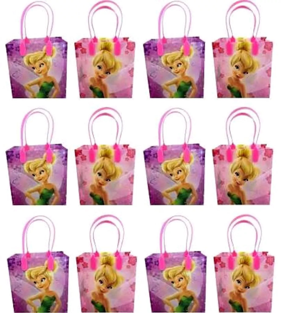 12PC DISNEY FAIRIES TINKERBELL GOODIE BAGS PARTY FAVOR GIFT BAGS-Brand new!A