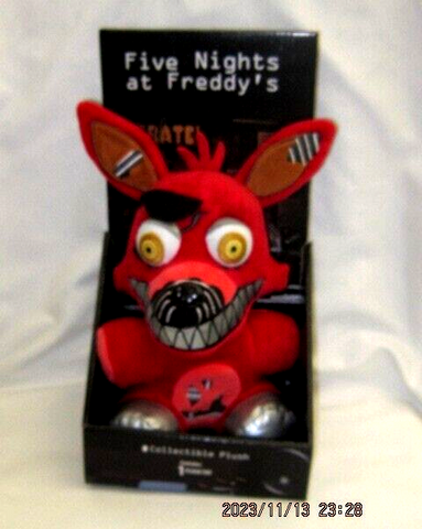 Unisex Five Nights at Freddy's FNAF 10" Nightmare Red Foxy in FNAF Box-Brand New