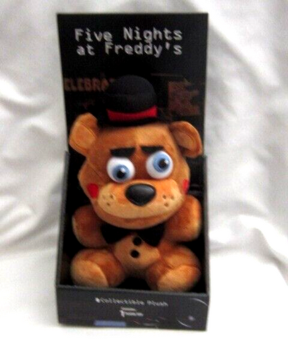 Unisex Five Nights at Freddy's FNAF 10" Fazbear with Red Cheeks Plush in FNAF Box-New