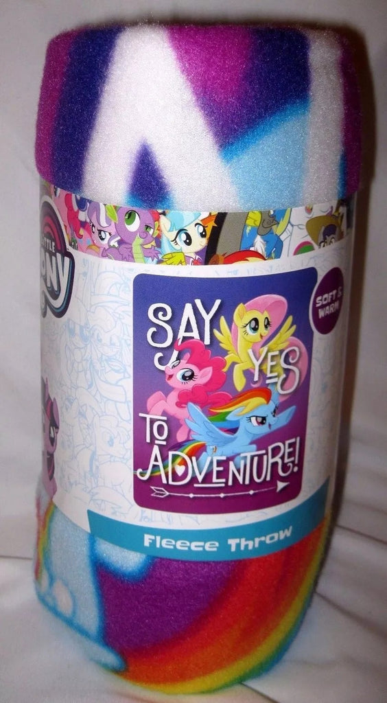 My Little Pony Say Yes to Adventure Blanket Fleece Throw 45" X 60"-Brand New!