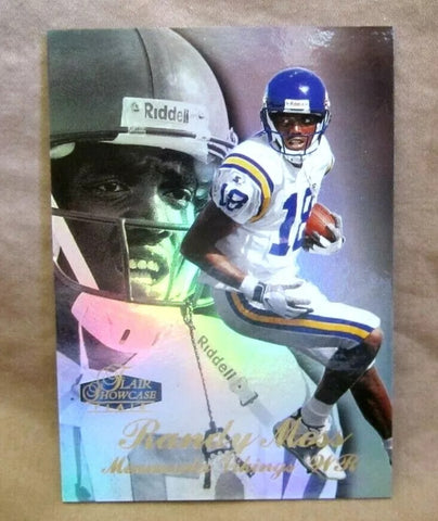 Randy Moss RC 1998 Flair Showcase Row#3 Rookie#5-Vikings RC WR GOAT HOF STAR