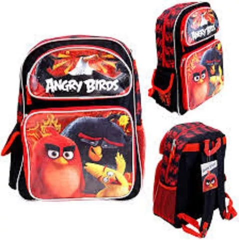 Angry Birds Why So Angry? 16" Backpack with two main compartments-Brand New!