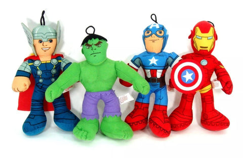 Captain America Thor Hulk Iron Man The Avengers 14" Plush Stuffed Toys-New!