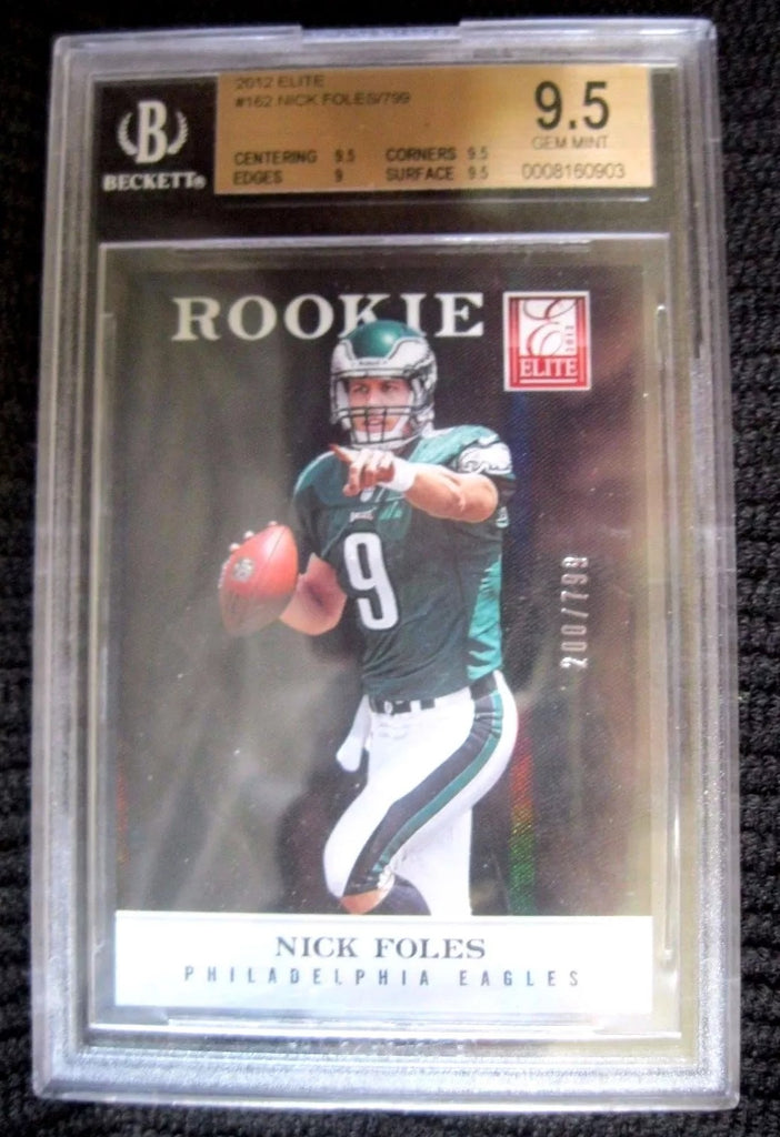 Nick Foles RC 2012 Panini Elite Rookie#200/799 BGS 9.5!Eagles QB RC/BEARS QB