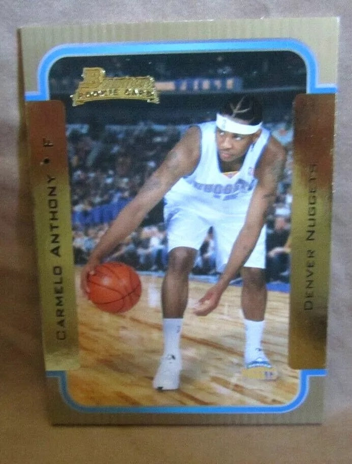 Carmelo Anthony RC 2003-2004 Bowman Gold Variant Rookie#140!Nuggets G RC HOF-V11