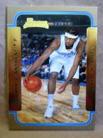 Carmelo Anthony RC 2003-2004 Bowman Gold Variant Rookie#140-Nuggets G RC GOAT-6