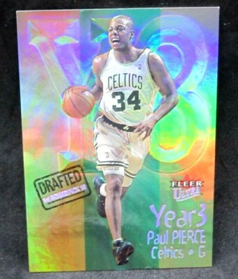 Paul Pierce 2000-01 Fleer Ultra Year3 Embossed REF Platinum#67/100!Celtics F