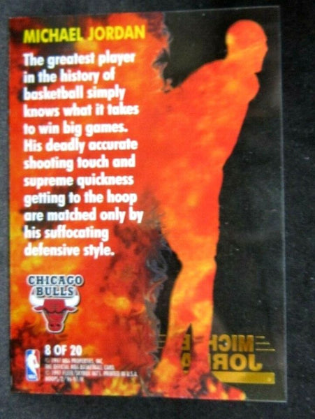 Michael Jordan 1996-97 Hoops Hot List Clear Acetate Card#8!Bulls G GOAT HOF-A