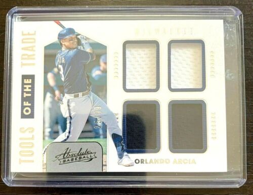Orlando Arcia 2020 Absolute Tools of Trade GU 2Clr 4Patch#25/99 Rookie-Brewers