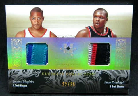 ZACK RANDOLPH/MAGLOIRE 2006-07 ULTIMATE COLLECTION 5CLR DUAL PATCH#22/25!BLAZERS F