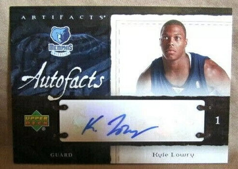 Kyle Lowry 2007-08 Upper Deck Artifacts Autograph Card!Grizzlies G/Raptors G HOF