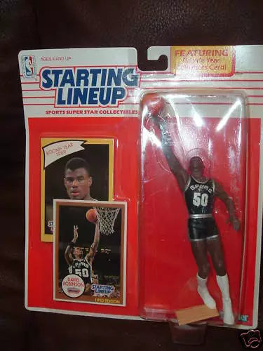 David Robinson RC 1990 SLU Starting Line Up Rookie Figure!San Antonio Spurs