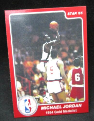 MICHAEL JORDAN 1984-85 STAR CO. "SHOOTING THE BASKETBALL" ROOKIE CARD#8!BULLS G GOAT HOF