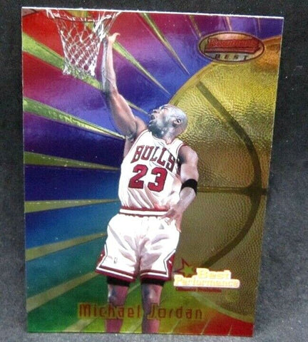 MICHAEL JORDAN 1997-98 Bowman's Best ERROR 1996 on Card#96!BULLS G GOAT HOF