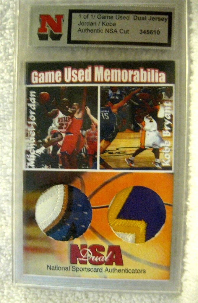 Michael Jordan/Kobe Bryant National Sportcard Authenticator 6 color patch #1/1!!