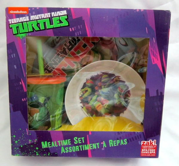 Mutant Ninja Turtles Mealtime Dinnerware Set Plate,Bowl, and 9 oz Cup-New!