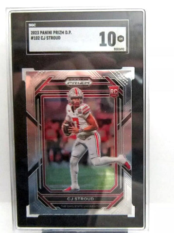 CJ Stroud RC 2023 Panini Prizm Draft Picks Rookie Card#102 SGC10!Texans QB RC