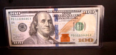 REPEATER SERIAL NUMBER FANCY 11228686 $100 ONE HUNDRED DOLLAR BILL NOTE 2017A--A