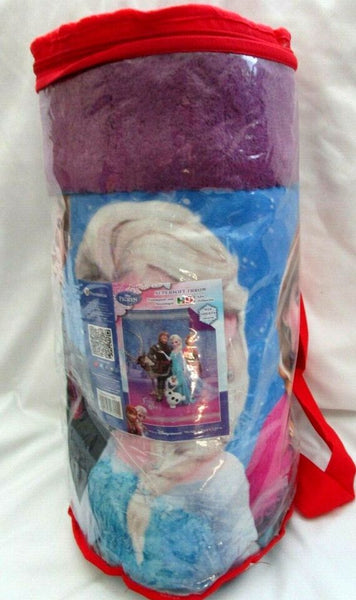 Disney Frozen Ultra Soft Family Heart Blanket Elsa,Anna,Sven,Kristoff,&Olaf-New!