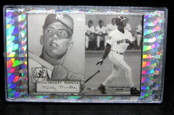 Mickey Mantle/Ken Griffey Jr 1994-95 Sports Cards Record Breaker Facsimile Autos